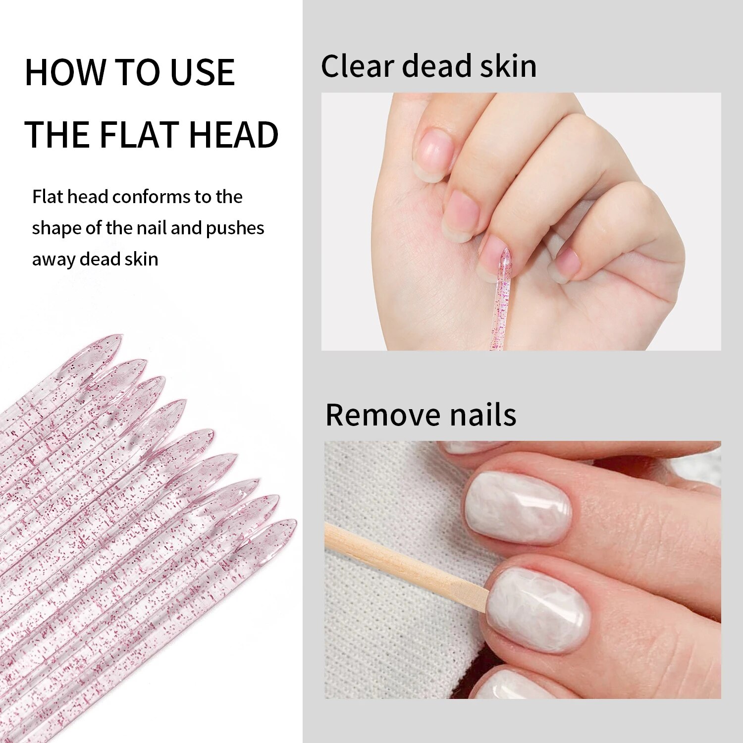 50 Pcs Nail Cuticle Pusher Cry - Contour Palette Stick 评论和价格
